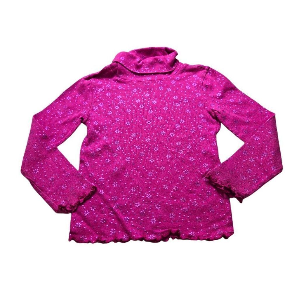 Old Navy floral turtleneck shirt XS 4/5